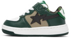 BAPE Baby Green & White STA Sneakers