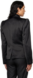 Dries Van Noten Black Double Breasted Blazer