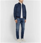 Tod's - Suede Bomber Jacket - Blue