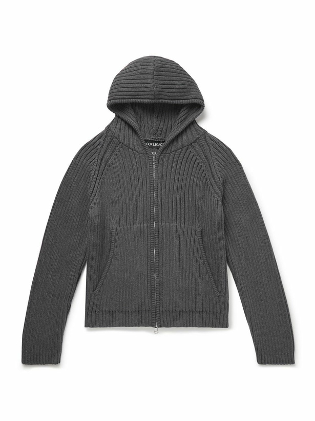 OUR LEGACY FUNICHAN SWEATER ドライバーズニット 黒（OUR LEGACY 