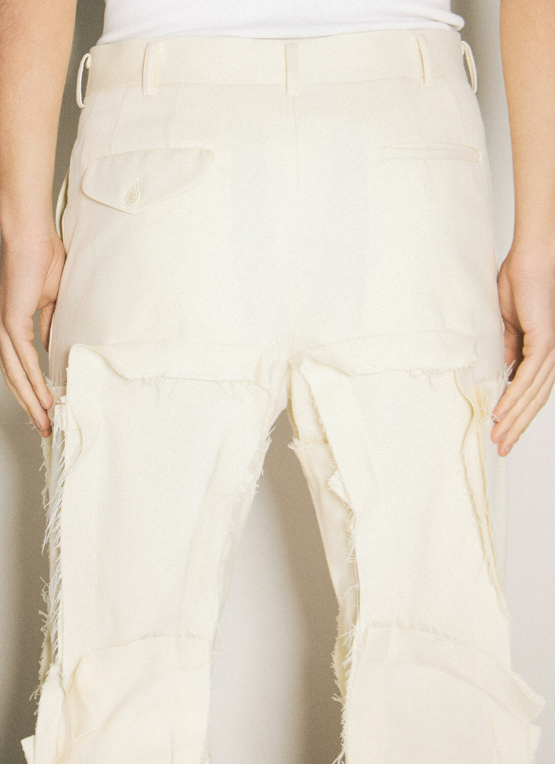 Comme des Garçons Homme Plus Panelled Wool-Blend Pants