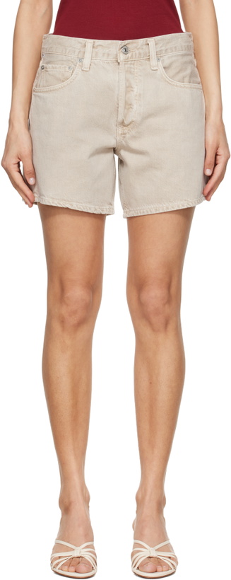 Photo: Citizens of Humanity Beige Billie Relaxed Shorts