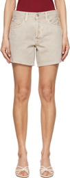 Citizens of Humanity Beige Billie Relaxed Shorts