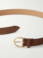 MORJAS - 3cm Suede Belt - Brown