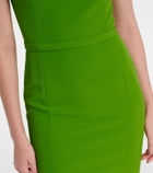 Safiyaa Parker crêpe gown