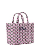 MC2 Saint Barth Pink Flower Quilted Soft Tote Mid Bag