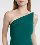 Roland Mouret One-shoulder wool and silk corset gown