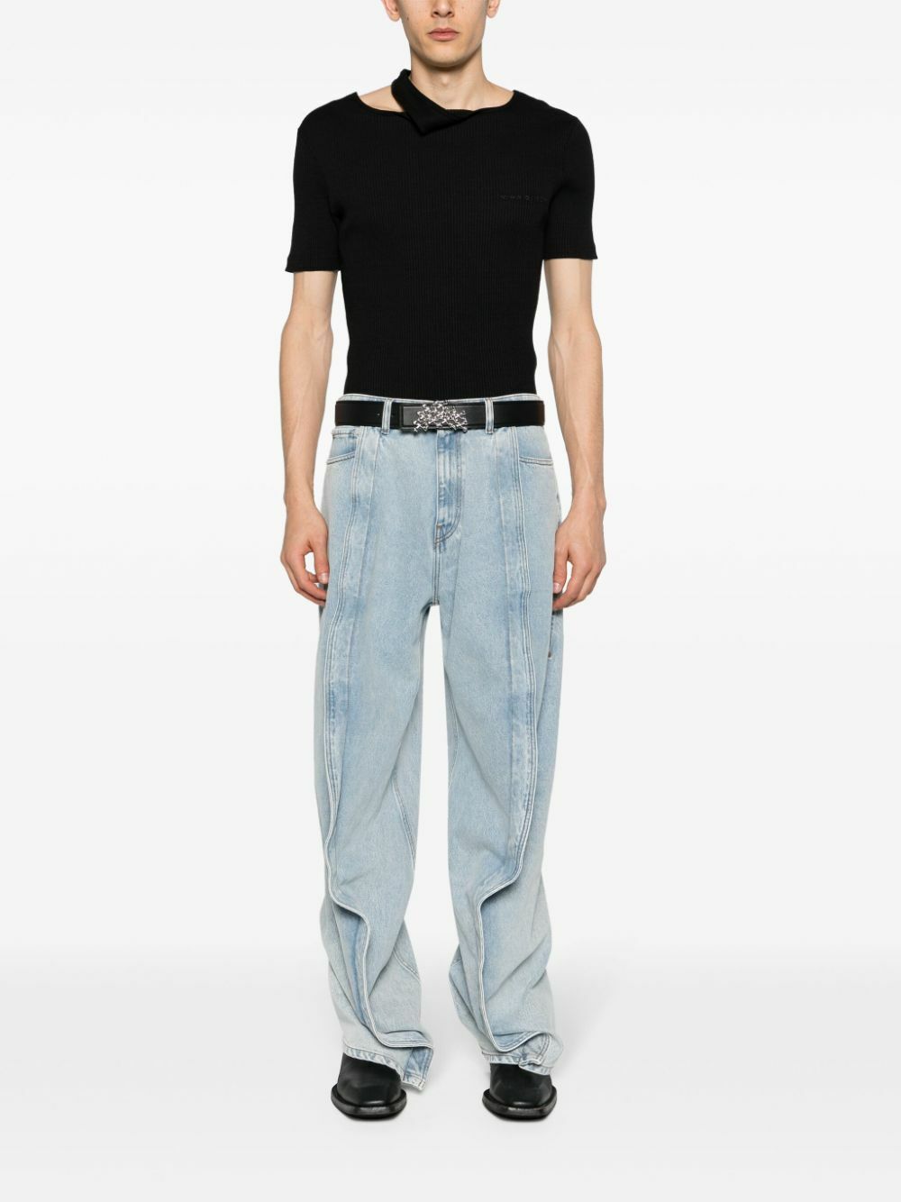 Y/Project Blue 3D-Detail Organic Cotton Jeans