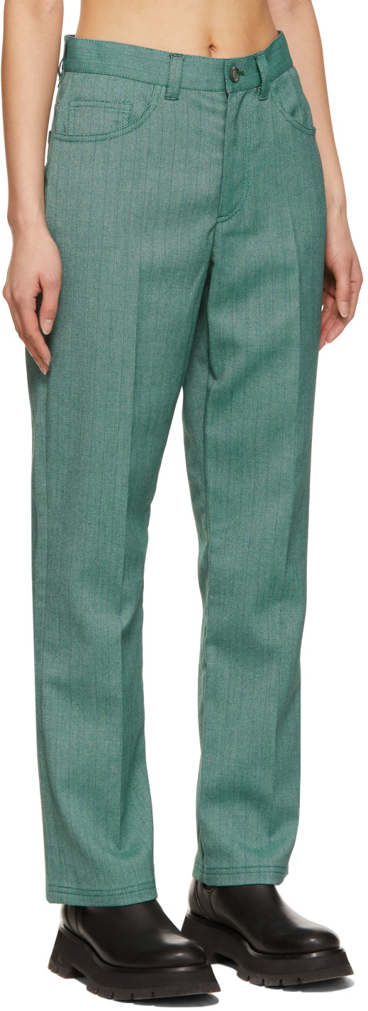 Marc Jacobs Green 'The Pinstripe Suit' Trousers Marc Jacobs