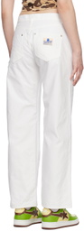 BAPE White Ape Head One Point Trousers