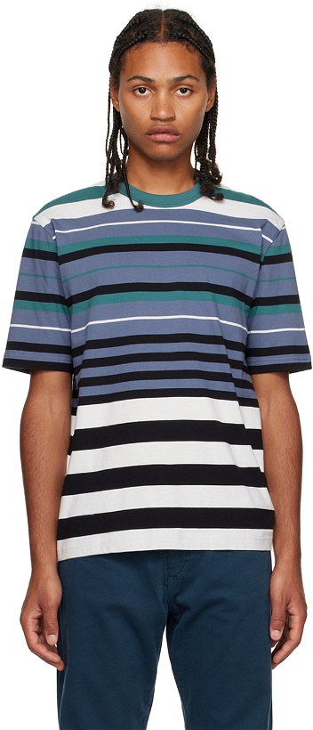 Photo: PS by Paul Smith Blue Stripe T-Shirt