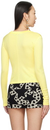 AREA Yellow Star Stud Top