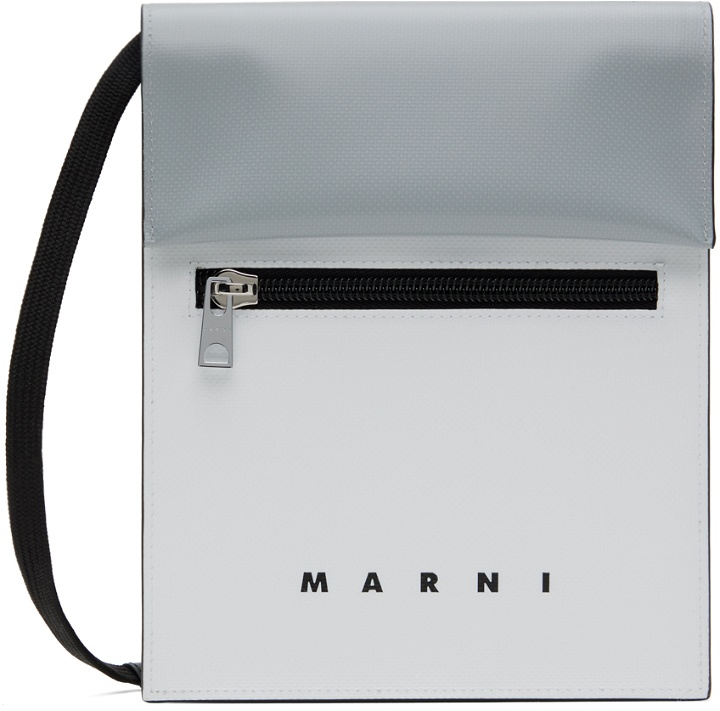 Photo: Marni White & Gray Logo Bag