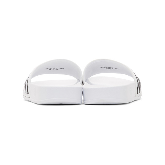 Baja East White Fila Edition Drifter Slides
