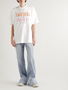 VETEMENTS - Oversized Printed Cotton-Jersey T-Shirt - White