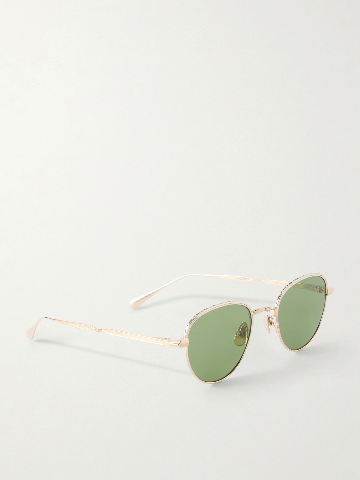 Garrett Leight California Optical - Wells J Round-Frame Titanium Sunglasses