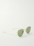 Garrett Leight California Optical - Wells J Round-Frame Titanium Sunglasses