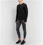 Nike Running - Power Printed Stretch-Jersey Running Tights - Gray