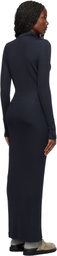 Kenzo Navy Kenzo Paris Long Rib Cardigan Maxi Dress