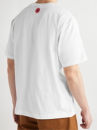 ICECREAM - Running Dog Printed Cotton-Jersey T-Shirt - White
