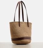 Chloé Medium leather-trimmed basket bag