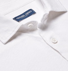 FRESCOBOL CARIOCA - Slim-Fit Cotton and Linen-Blend Jersey Shirt - White