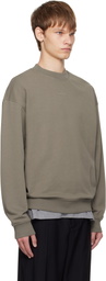 Hugo Taupe Relaxed-Fit Sweatshirt