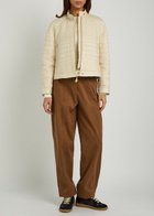 Moncler Aubrieta Quilted Nylon Jacket Cream