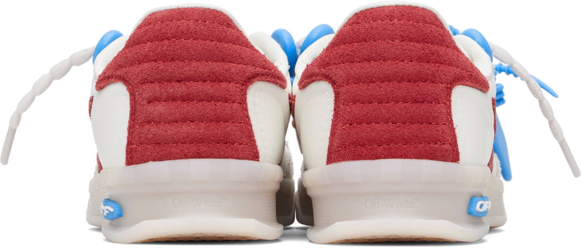 Off-White White & Red 'End Of Play' Sneakers