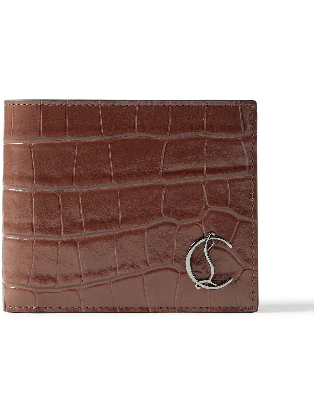Christian Louboutin - Croc-Effect Leather Billfold Wallet