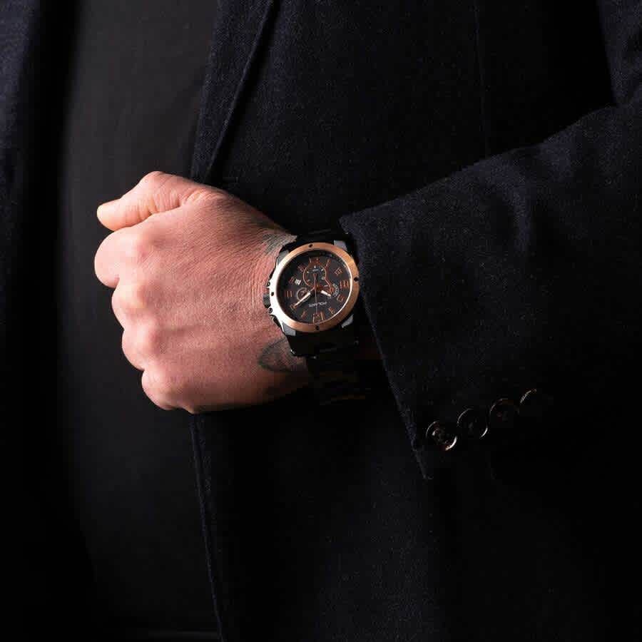 Polanti Zone Chronograph Rose Gold-tone Dial Mens Watch PLZ-2800RG