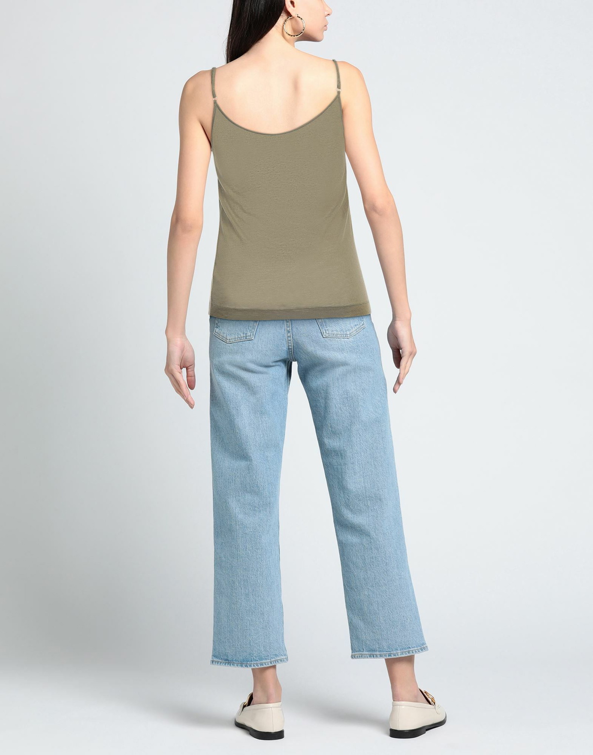 Majestic Filatures Womens Top Military in Green