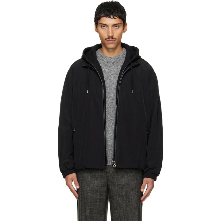 Photo: Solid Homme Black Layered Taffeta Jacket