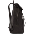 Rick Owens Black Leather Bucket Backpack