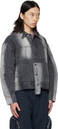 Eckhaus Latta Gray 'El Jacket Redux' Denim Jacket