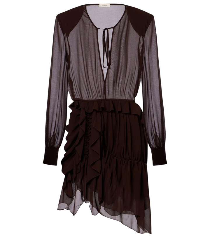 Photo: Jacques Wei Ruffled asymmetric minidress