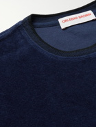 ORLEBAR BROWN - Sammy Cotton and Linen-Blend Terry T-Shirt - Blue