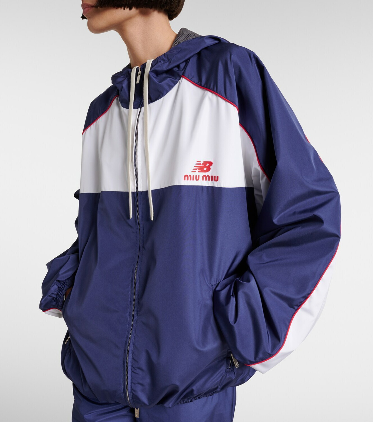 Miu Miu x New Balance poplin track jacket