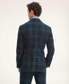 Brooks Brothers Men's Regent Regular-Fit Seersucker Sport Coat, Black Watch Tartan | Navy/Green