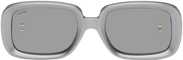 Photo: Doublet Silver Rectangular Sunglasses