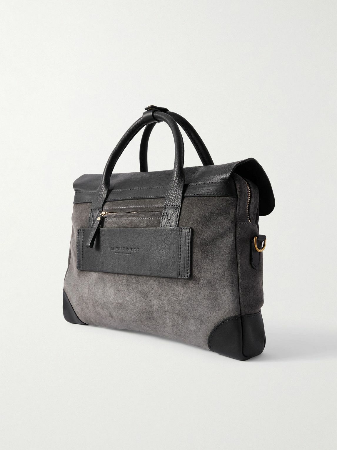 Bennett Winch - Suede and Leather Briefcase