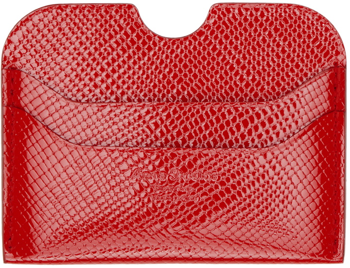 Photo: Acne Studios Red Embossed Card Holder