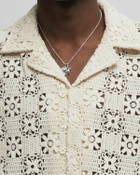 Axel Arigato Eren Crochet Shirt Beige Mens Shortsleefe