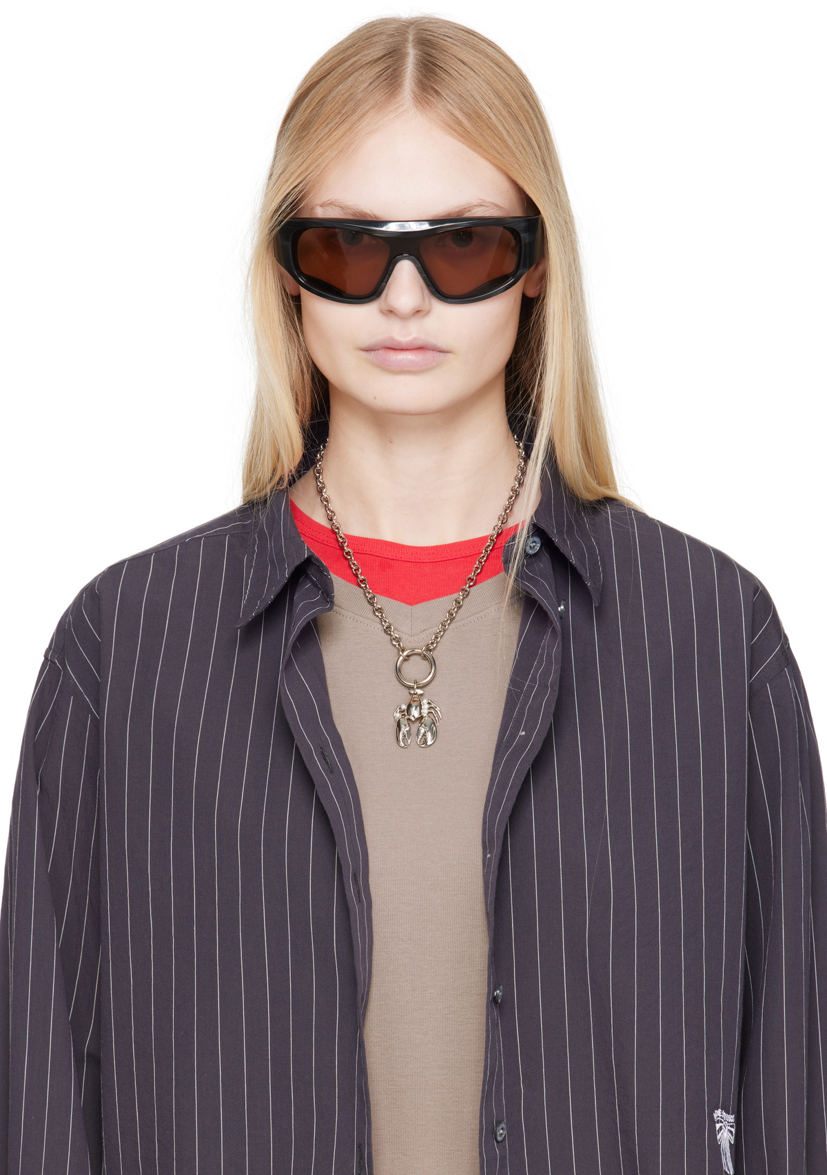 Acne Studios Silver Lobster Necklace Acne Studios