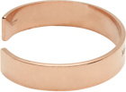 Maison Margiela Rose Gold Logo Cuff Bracelet