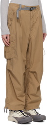 and wander Beige Oversized Cargo Pants