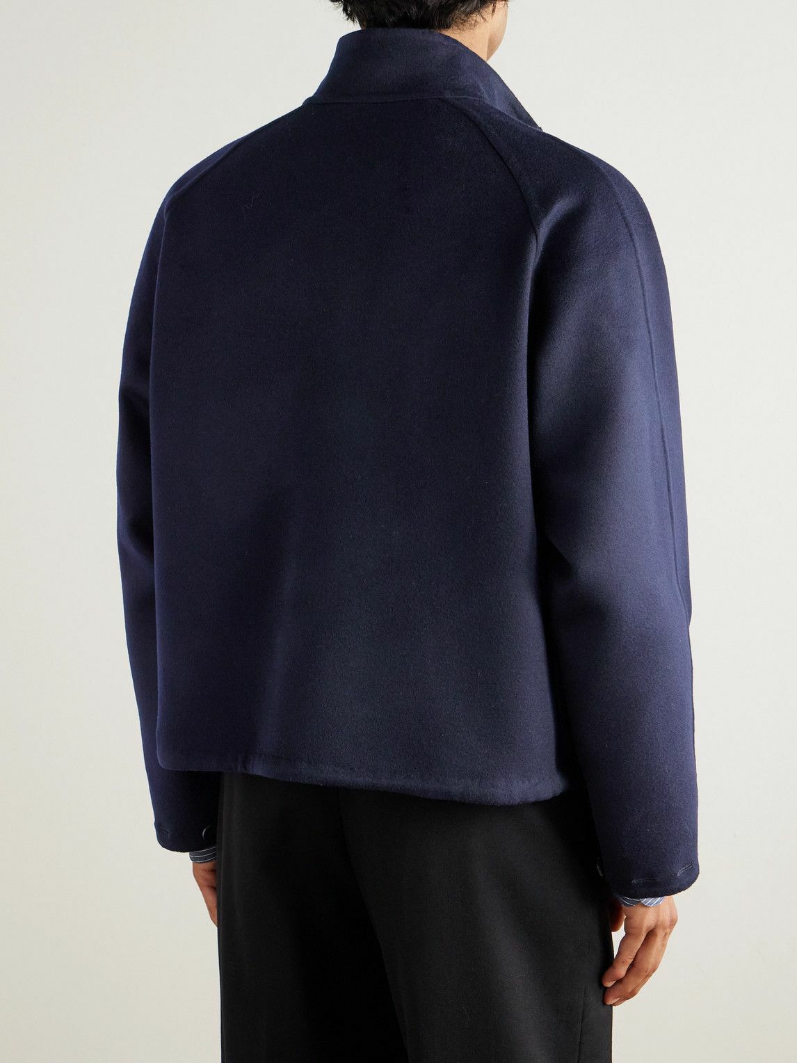 Stòffa - Cashmere Blouson Jacket - Blue