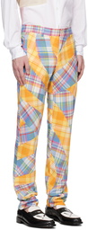 Comme des Garçons Homme Plus Multicolor Tartan Trousers