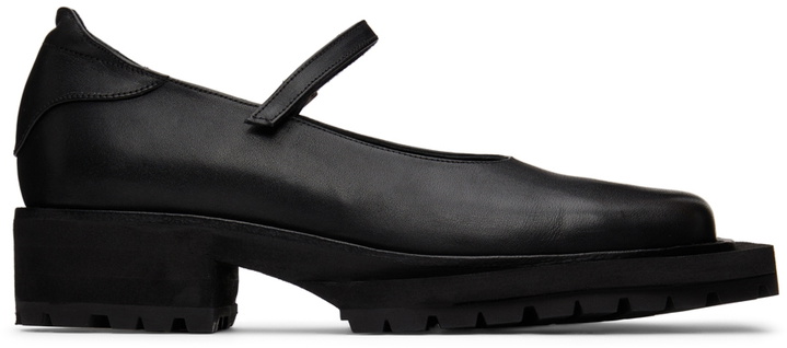 Photo: Sinéad O’Dwyer SSENSE Exclusive Black Tabitha Ringwood Edition Leather School Loafers