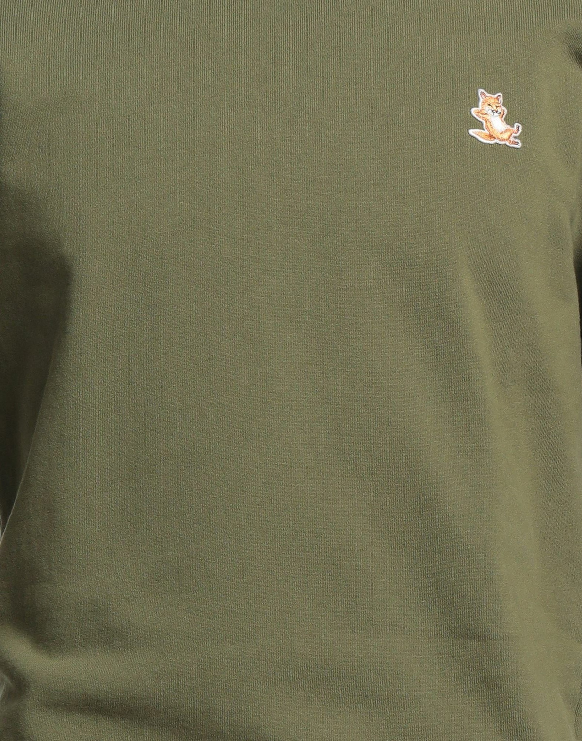 Maison Kitsuné Mens Sweatshirt Military in Green